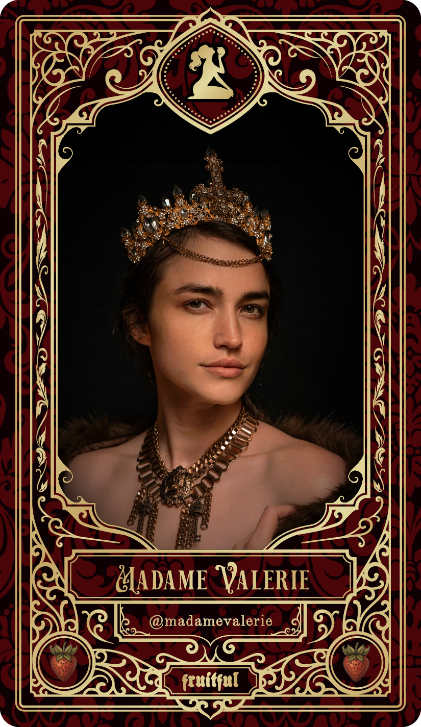 creator card | @madamevalerie